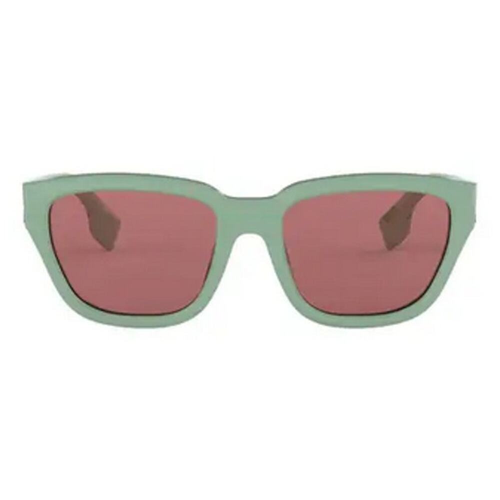 Burberry 54mm Square Sunglasses Frame Green Lens Violet